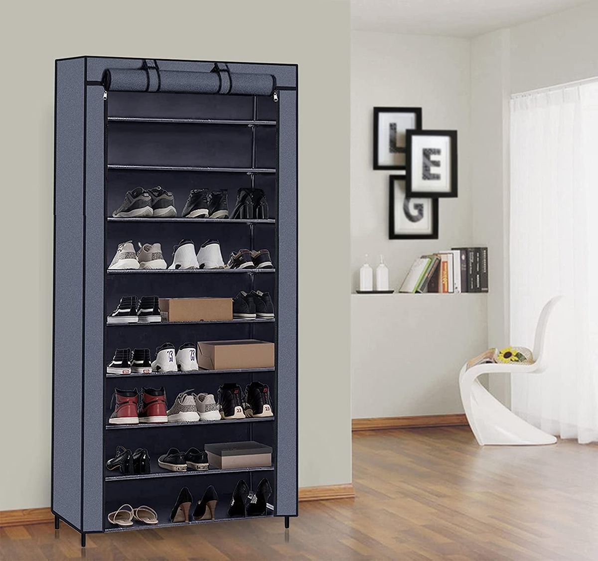 ZS - 9 Tier Fabric Shoe Cabinet