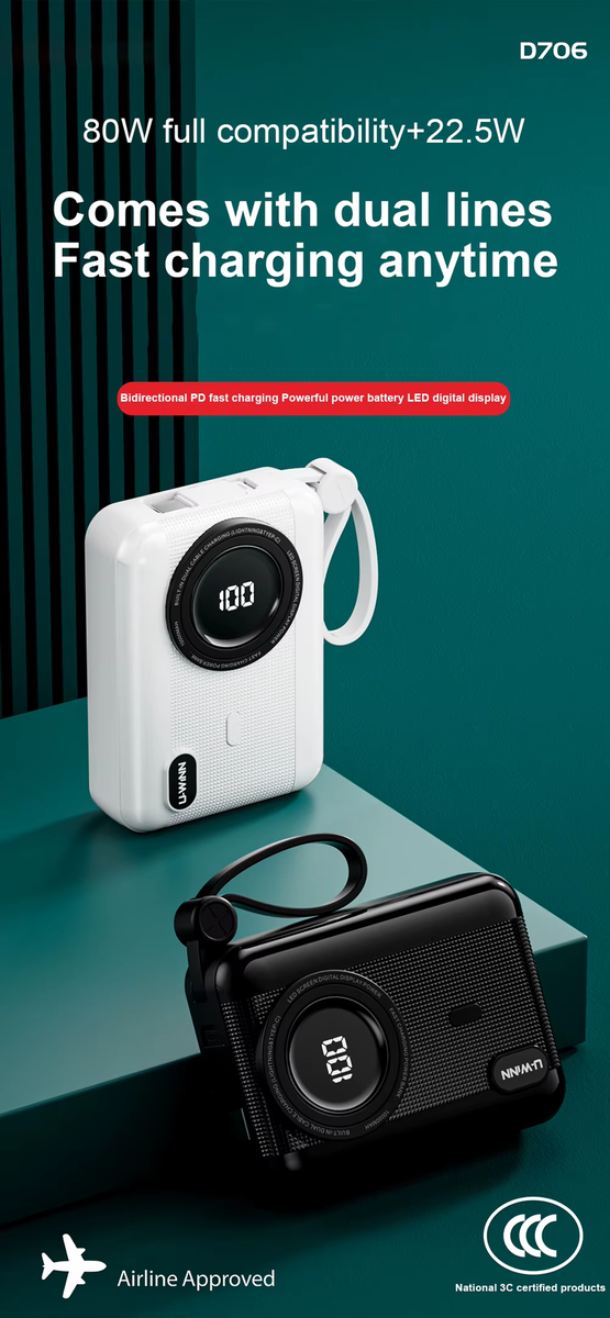 ZS - Type-C PD22.5W Mobile Power Bank 10000mAh Fast Charging