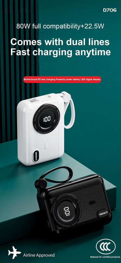 ZS - Type-C PD22.5W Mobile Power Bank 10000mAh Fast Charging