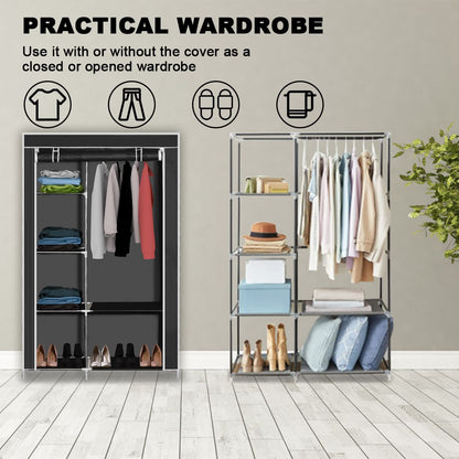 ZS - Wardrobe Storage Rack Double