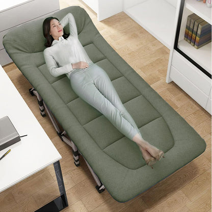 ZS - 190CM Outdoor Portable Recliner Single Camping Bed Folding Bed