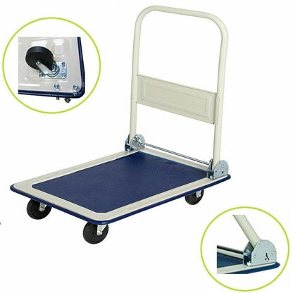 ZS - Foldable Platform Hand Trolley, Steel Construction