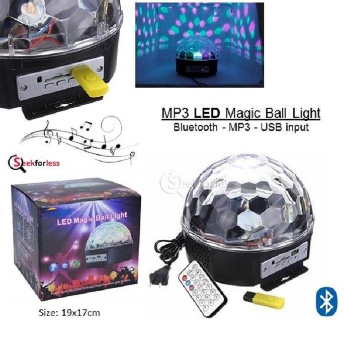 ZS - LED RGB Crystal Magic Effect Ball Disco DJ Stage Lighting