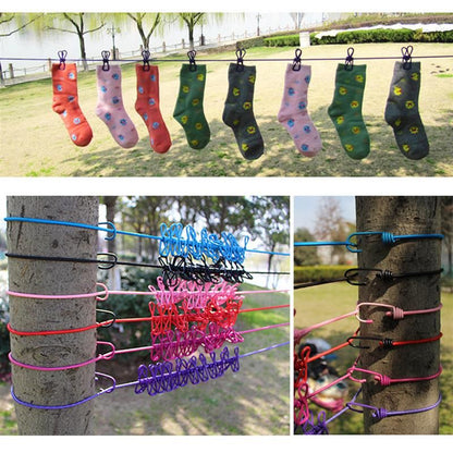 ZS - Camping Home Laundry Line Elastic Clothesline