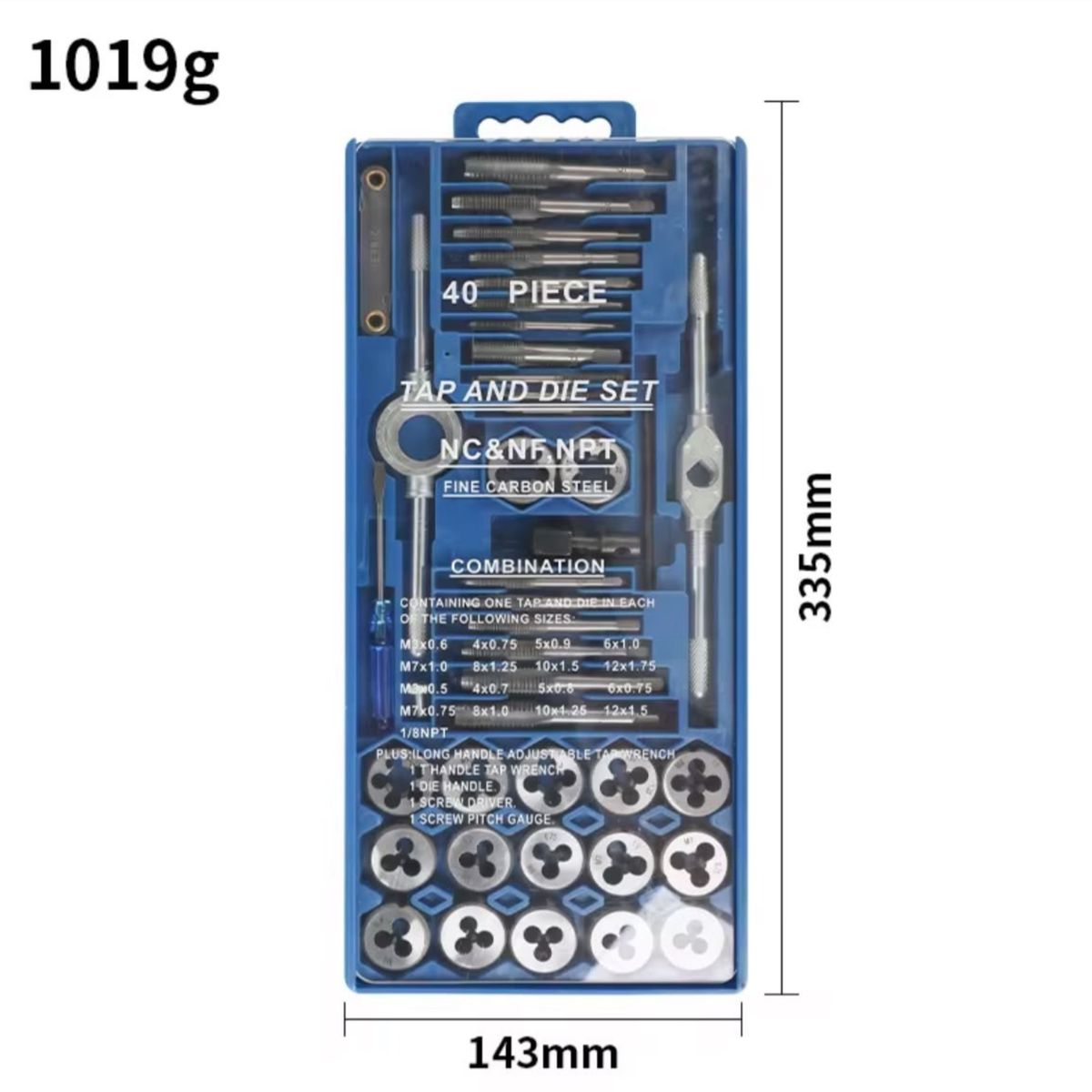 ZS - 40 Piece Tap & Die Set Vehicle Tool Kit