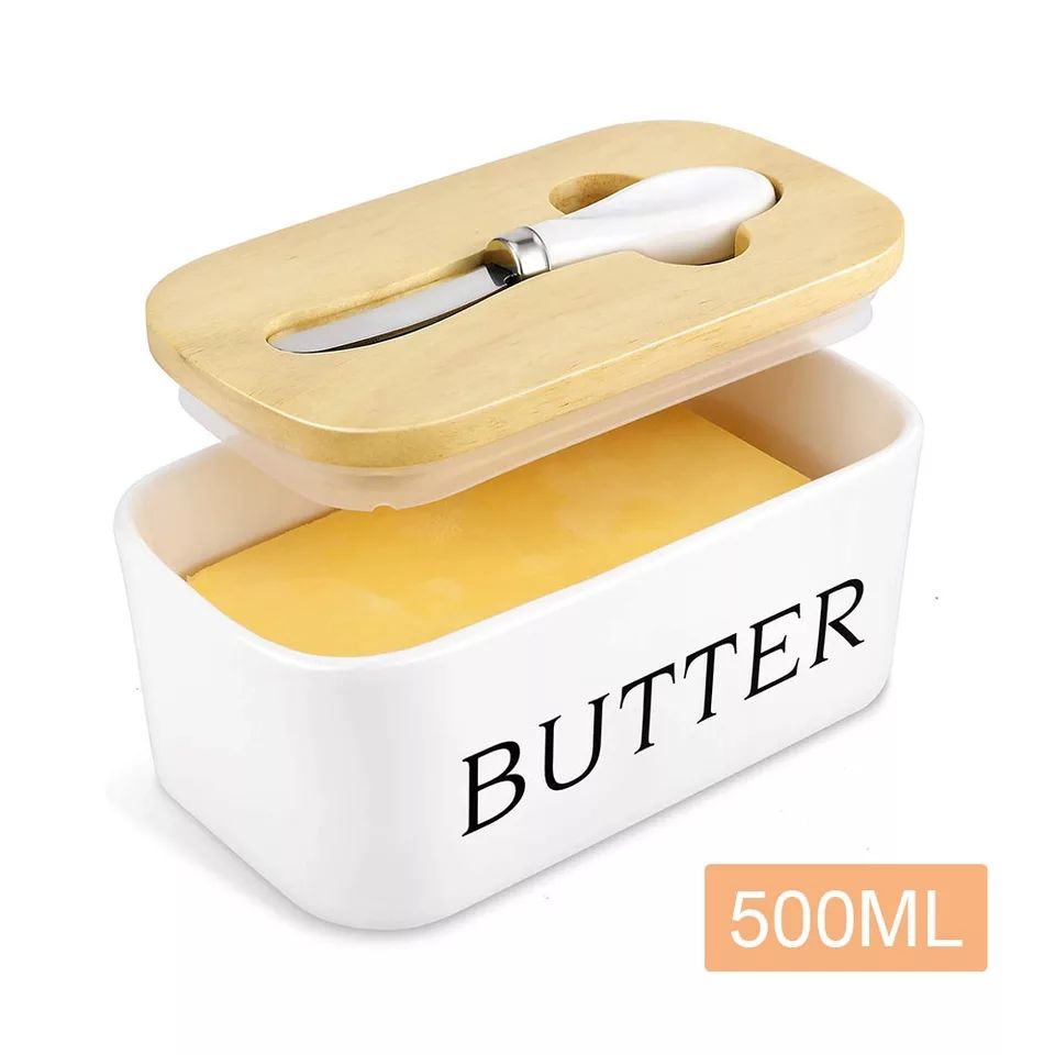 ZS - Ceramic Butter Jar with Butter Knife