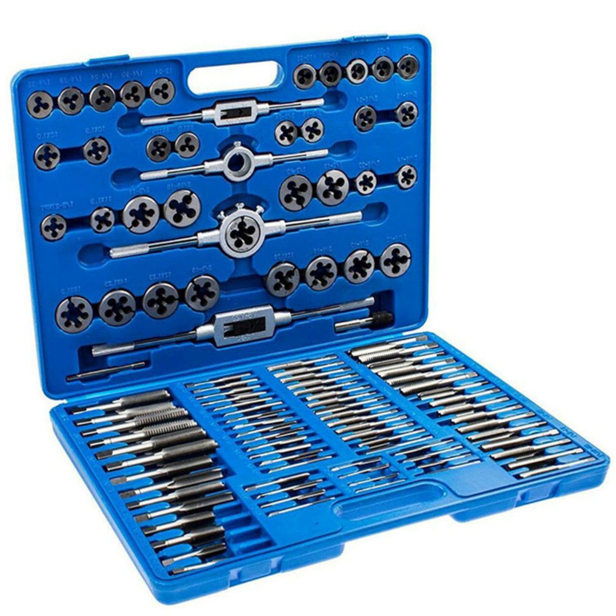 ZS - 110-Piece Metric Tap and Die Set M2-M18 with Wrenches