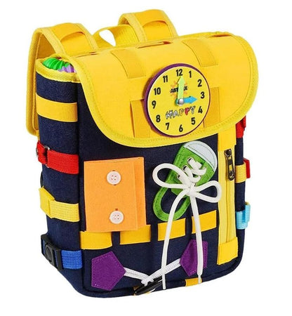 ZS - School-Friendly Busy Toddler Backpack Learning Activities school bag