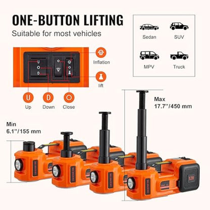 ZS - Electric Car Jack, 5 Ton/11023 LBS Hydraulic Jack Lift