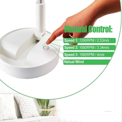 ZS - Rechargeable Portable Telescopic Hydrating Retractable Floor/Desk Fan