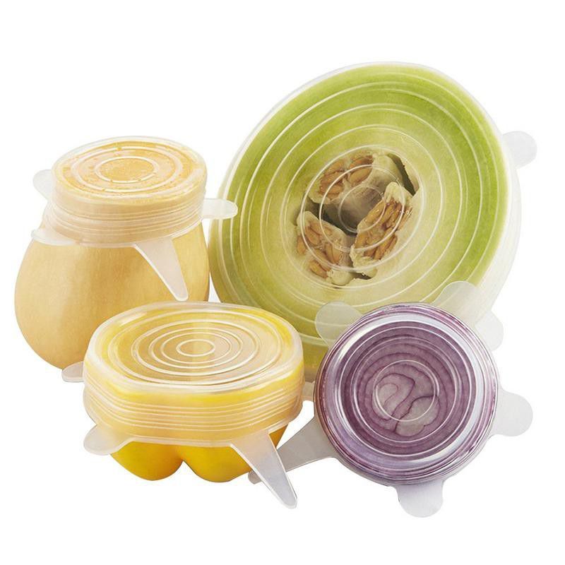ZS - Clear Silicone Stretch Lid - Set of 6
