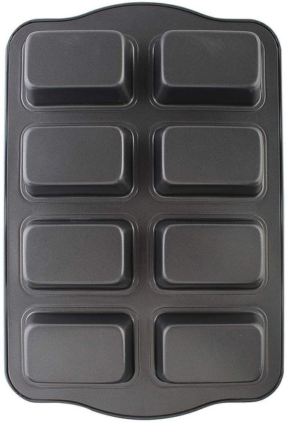 ZS - Baking Pan 8 Cup 36x24x3.5ccm Mini Loaf/Brownie Carbon Steel -Bakers Basics