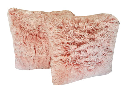 ZS - Soft Fluffy Scatter Cushions - Set of 2 - 40x40cm
