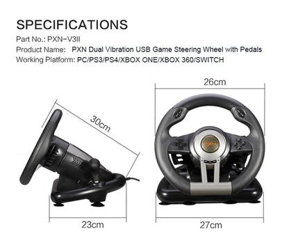 ZS - Gaming Steering Wheel PXN V3 PRO