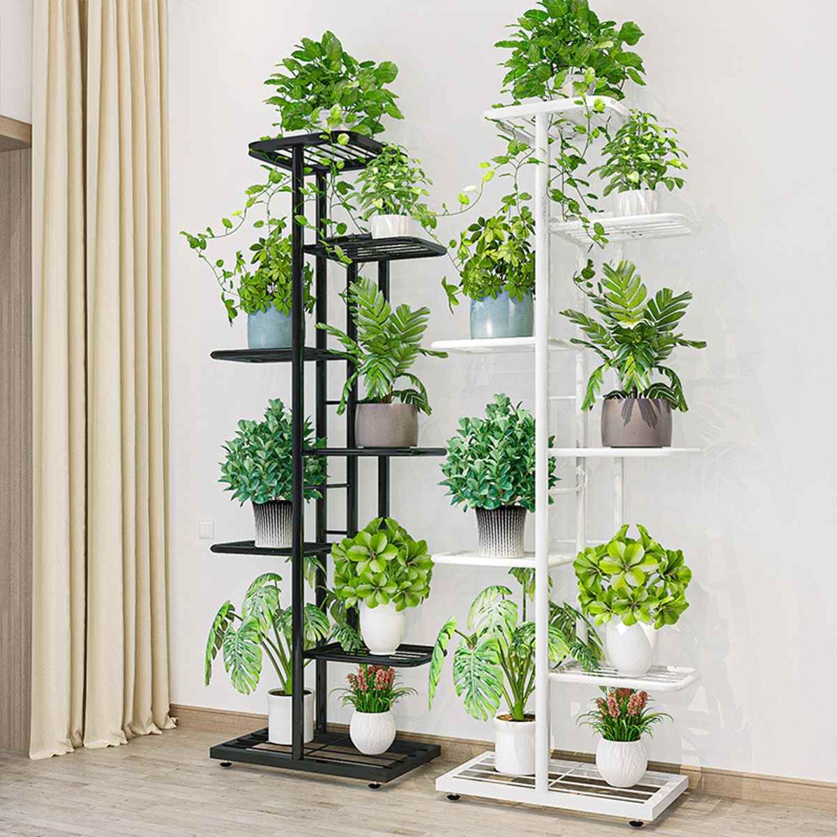 ZS - Garden Potted Plant Stand Multiple Flower Pot Holder Shelves
