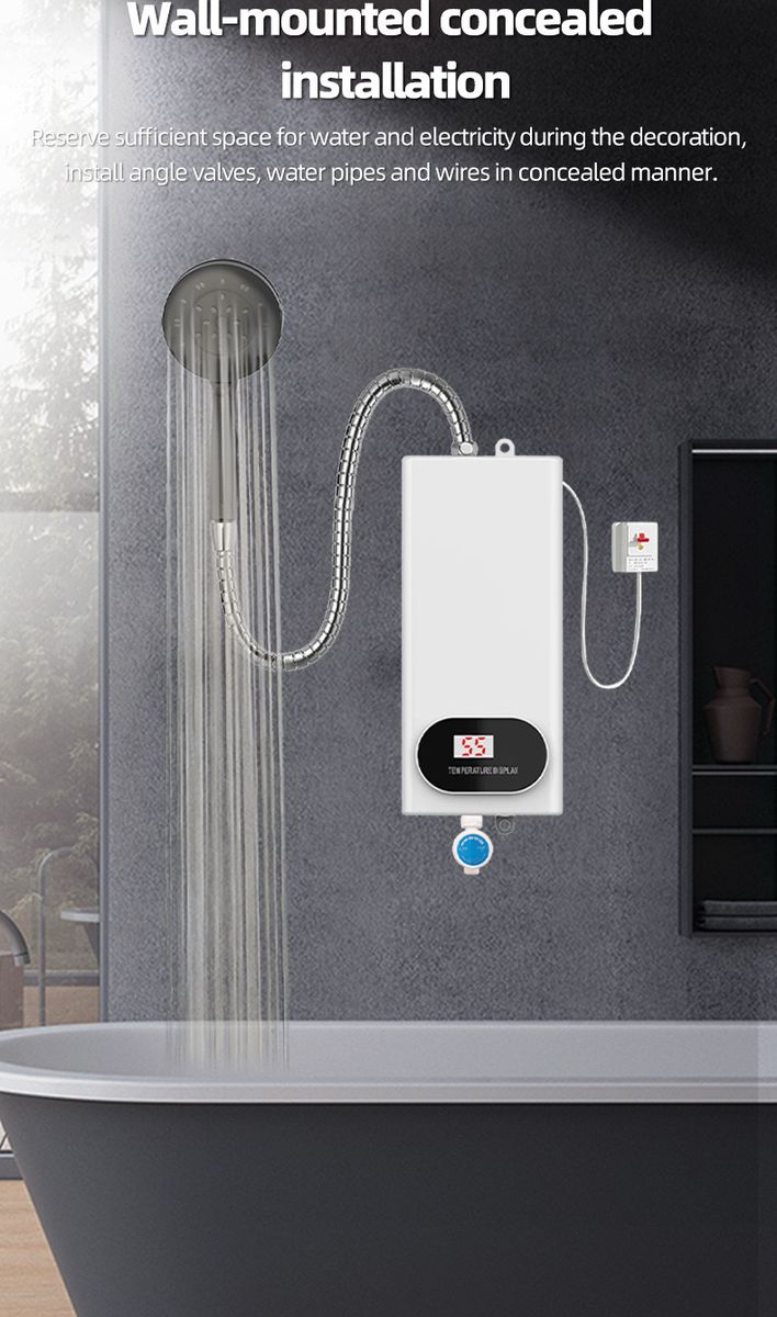 ZS - Instantaneous Electric Water Heater Shower 3500W