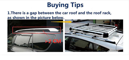 ZS - Universal Aluminum Alloy Luggage Basket For SUV Roof Rack -Double Deck