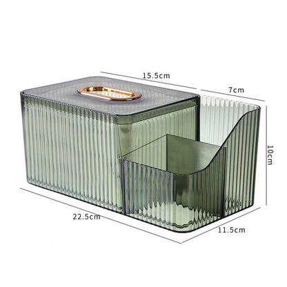 ZS - Acrylic Tissue Box with Storage Holder