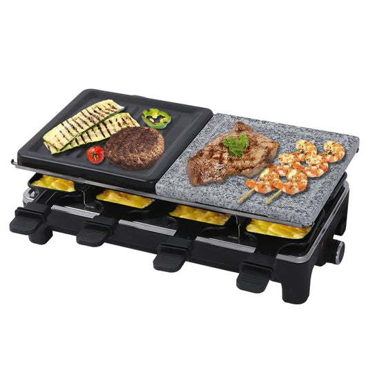 ZS - RAF 2 in 1 Electric Cheese Melter Marble Stone Grill Cheese Griddle 1500W