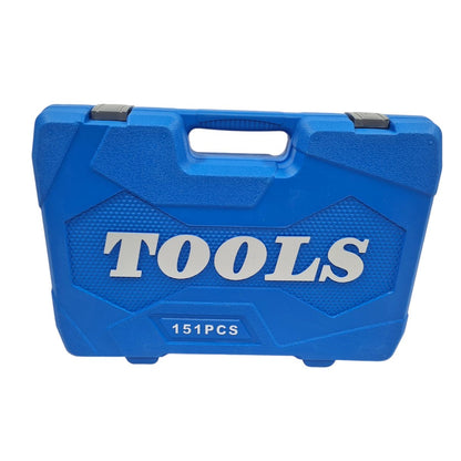 ZS - 151-Piece Chrome Vanadium Socket Set - 1/4", 3/8" & 1/2" Drive Tool Kit