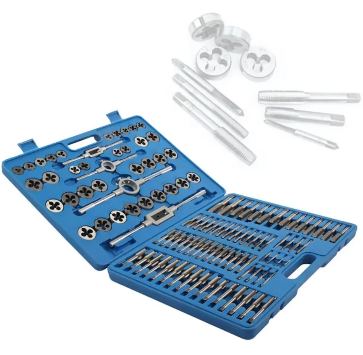 ZS - 110-Piece Metric Tap and Die Set M2-M18 with Wrenches