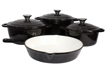ZS - 7 Piece Cast Iron Pot Set