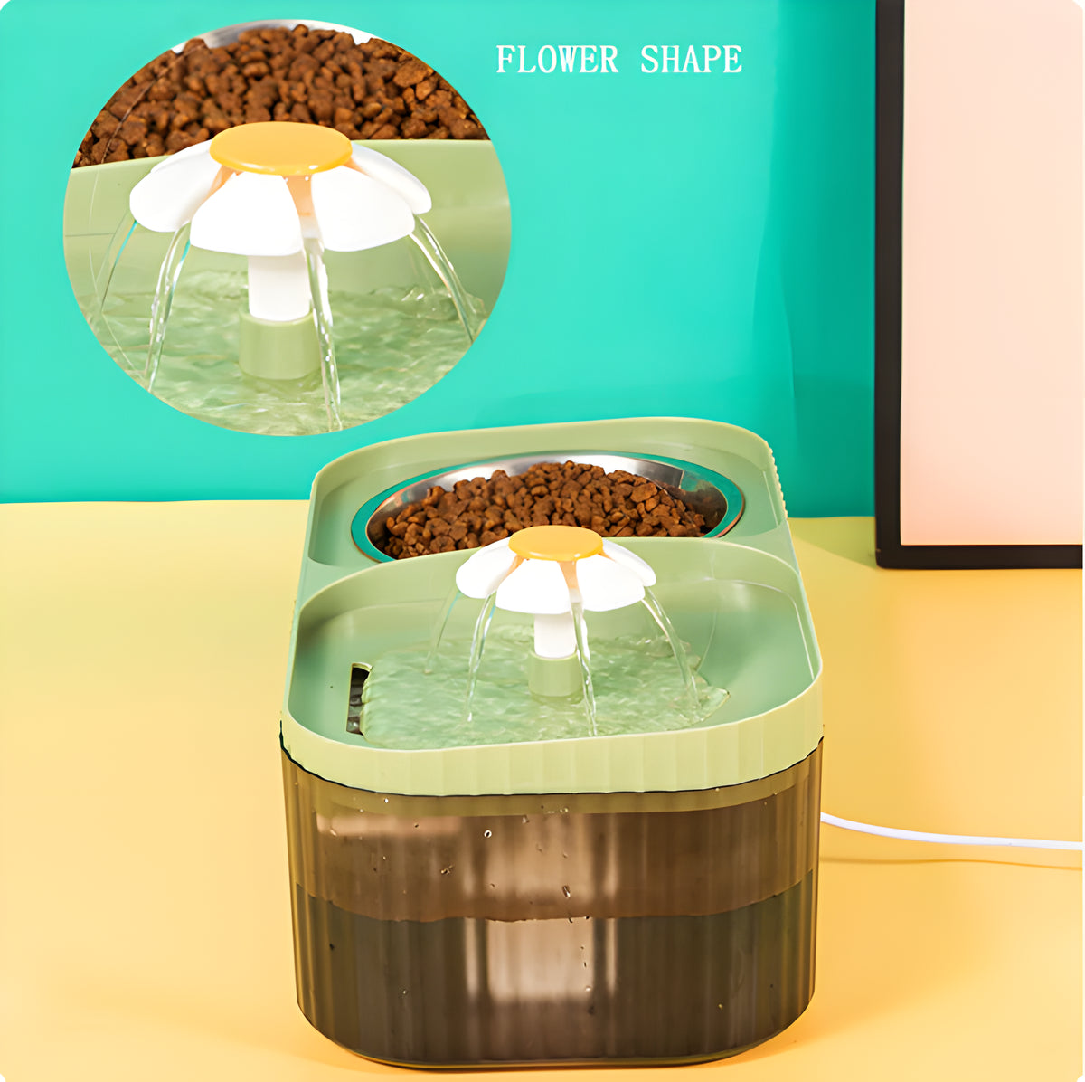 ZS - 2 in 1 Automatic Pet Water Fountain