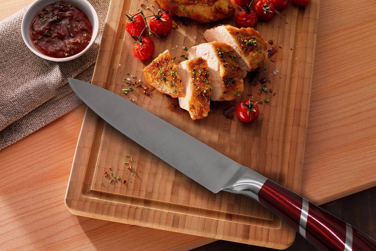 ZS - 9 Piece Stainless Steel Rotating Kitchen Knife Set