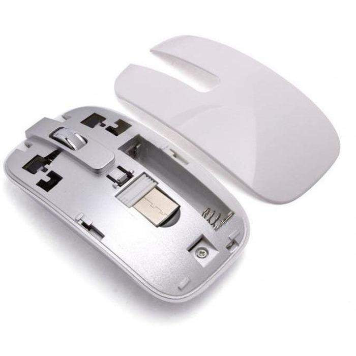 ZS - Ultra thin White Wireless Keyboard & Mouse