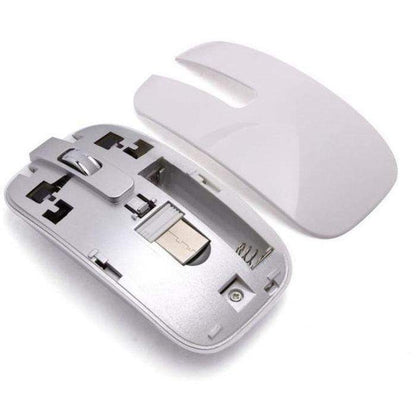 ZS - Ultra thin White Wireless Keyboard & Mouse