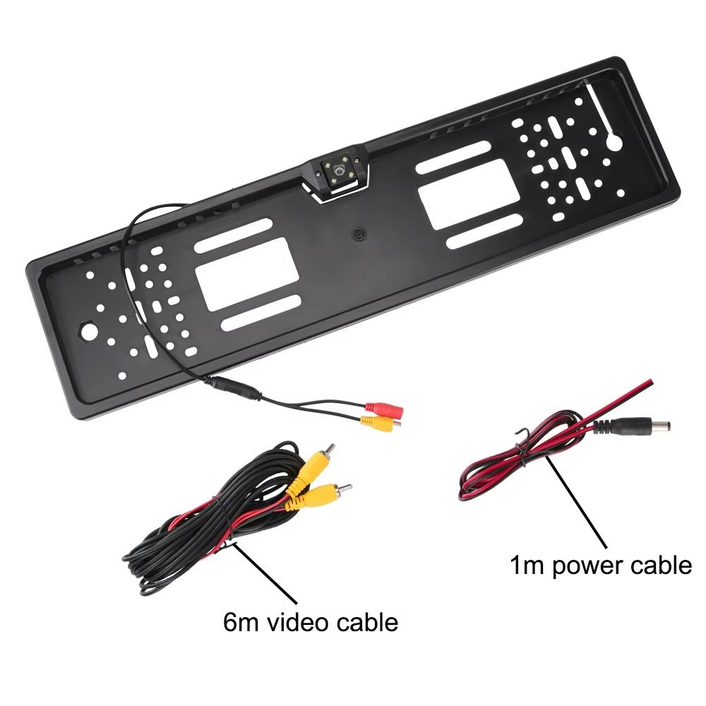 ZS - 12V Car Rear View Camera 4 LED License Plate Holder Parking
