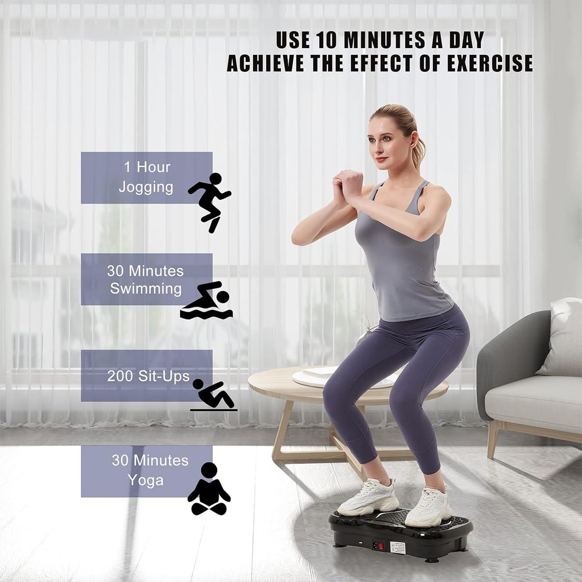 ZS - Vibration Plate Exercise Machine Whole Body Workout