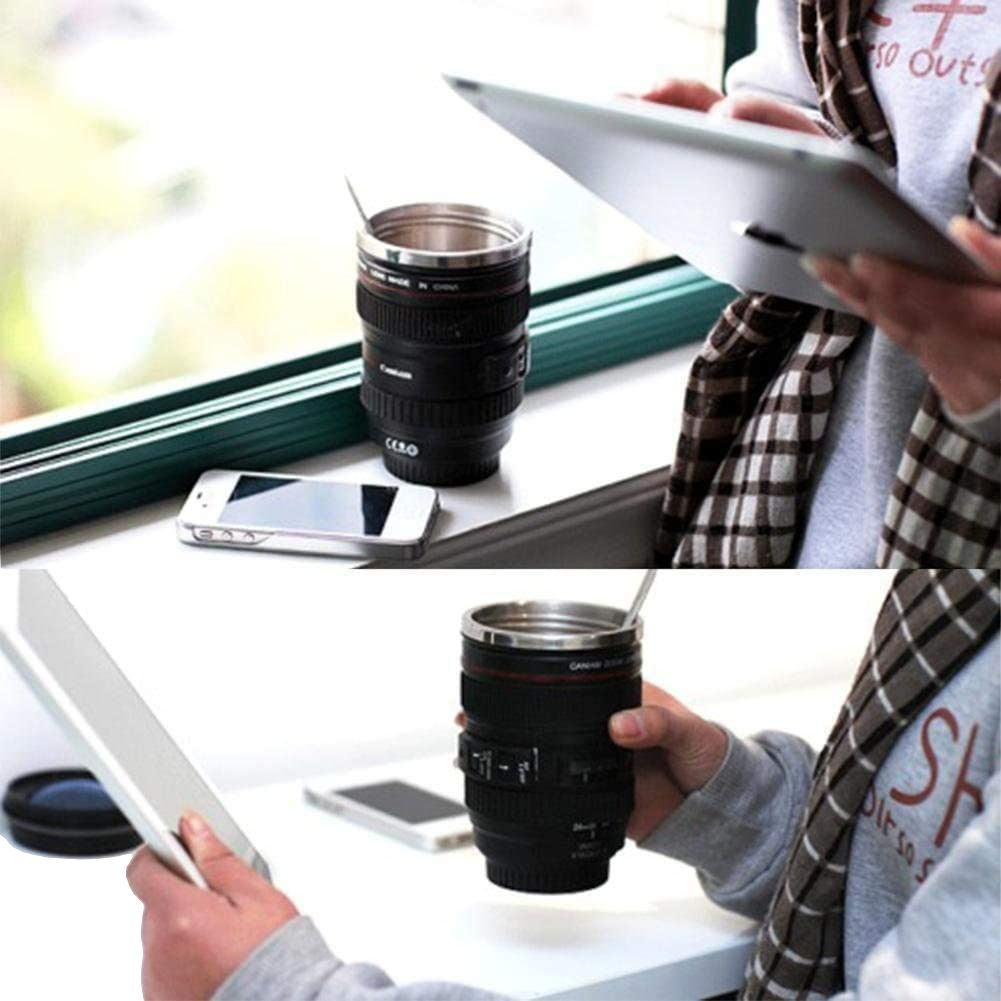 ZS - EF 24-105mm Camera Lens Thermo Flask for Coffee / Cold beverages.