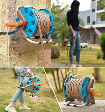 ZS - Portable Hose Pipe Reel Classic Hose Reel Set Including Hose Reel