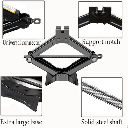ZS - Scissor Jack 2 Tons Lifting Jack SUV Car Emergency Kit With Hand Crank