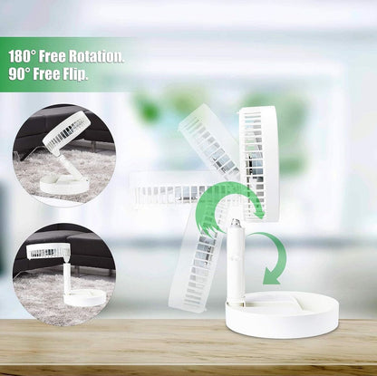 ZS - Rechargeable Portable Telescopic Hydrating Retractable Floor/Desk Fan