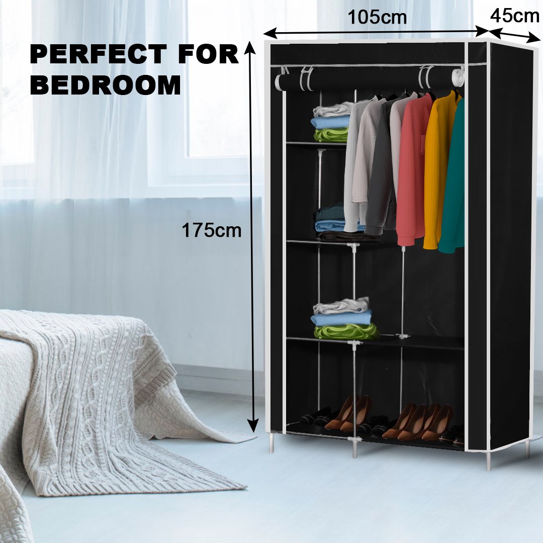 ZS - Wardrobe Storage Rack Double