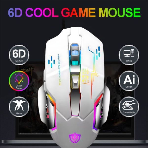 ZS - Shipadoo X7 Ergonomic Wired Gaming Mouse