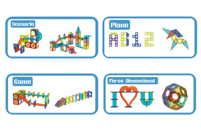 ZS - 73 Pcs Magnetic Pipeline Tiles Magic Blocks