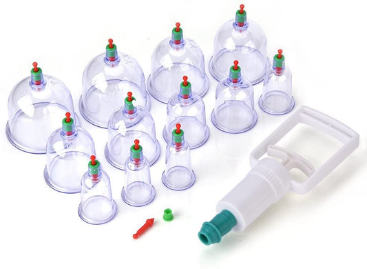 ZS - Vacuum Cupping Sets of 12 Cups With Pump
