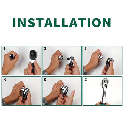 ZS - 216Pcs Screwdriver Bits Socket, Spanner, and Wrench Sockets Sets Hand Tools