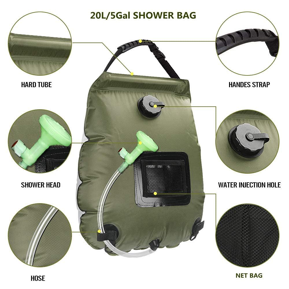 ZS - 20L Portable Solar Shower Camp Bag