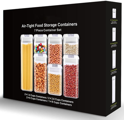 ZS - 7 Pieces Of Air-Tight Sealed Food Storage Container Set