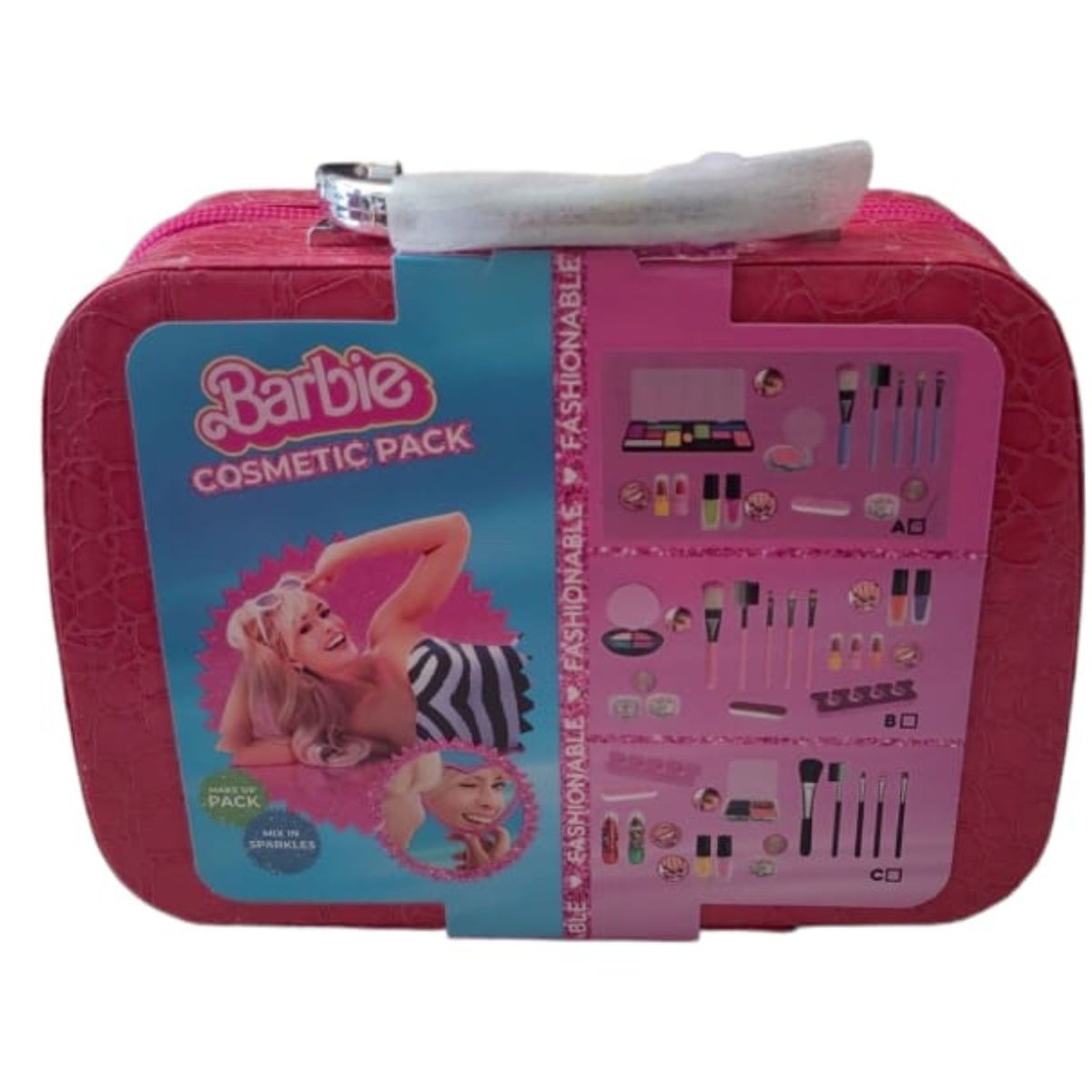 ZS - DIY Pretend Play Makeup Barbie Cosmetic Pack With Bag For Kids