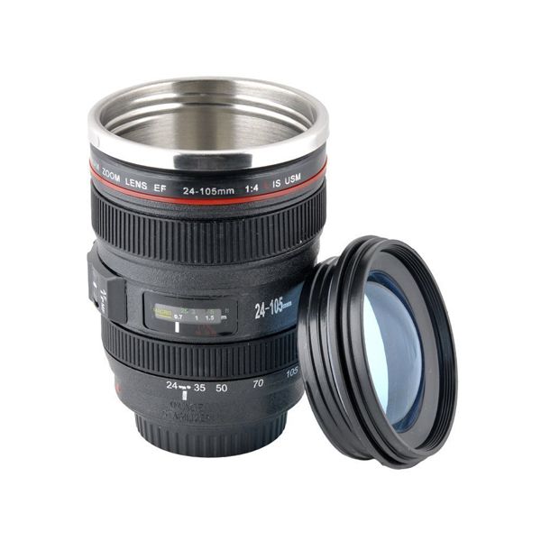 ZS - EF 24-105mm Camera Lens Thermo Flask for Coffee / Cold beverages.