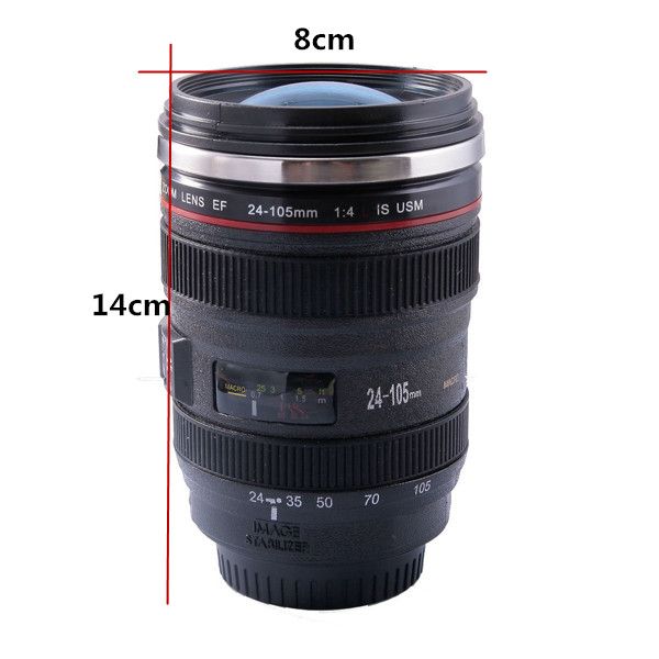 ZS - EF 24-105mm Camera Lens Thermo Flask for Coffee / Cold beverages.
