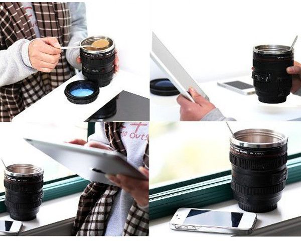 ZS - EF 24-105mm Camera Lens Thermo Flask for Coffee / Cold beverages.