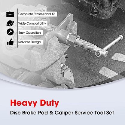 ZS - 22 Pieces of Brake Pads, Car Brake Adjuster, Brake Pump Adjustment Tool