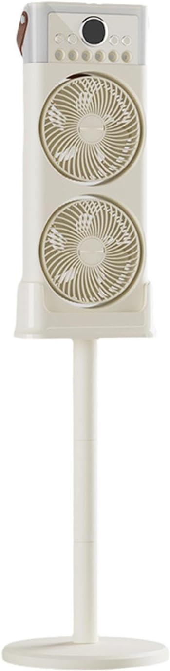 ZS - Dual Fan Mist Cooling Fan with Humidifier, 6 Nozzles 360 Adjustable