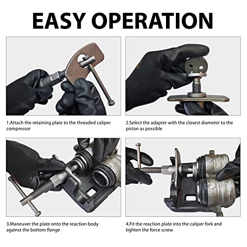 ZS - 22 Pieces of Brake Pads, Car Brake Adjuster, Brake Pump Adjustment Tool